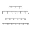 © VectorMachine - Ruler 10 inch. 10-inch grid with a division to one sixteenth. Measuring tool. Ruler Graduation. Ruler grid 10-inch. Size indicator units. Metric inch size indicators. Vector EPS10