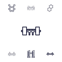 Sticker - Collection of 7 suspension outline icons