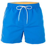 Fototapeta  - Blue men shorts for swimming isolated on white background