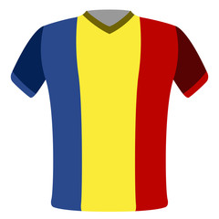 Flag t-shirt of Romania