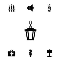 Poster - Collection of 7 illumination filled icons