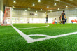 © junce11 - Corner Line of an indoor football soccer training field