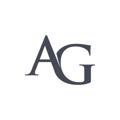 Wall Mural - AG Initial Letter Logo Design Element. logo Vector Template