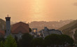 © Stphanie - cérémonie de mariage à ciel ouvert devant un coucher de soleil sur la mer
