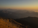 Fototapeta Mapy - dawn in the mountains of Turkey (from mount Tahtali in Kemer)