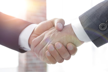 closeup.handshake of business partners