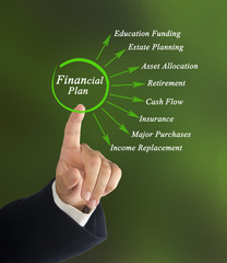 Wall Mural - Components of Financial Plan