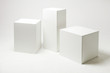 © hiv360 - white cubes and parallelepipeds on cyclorama ?? modern photo studio