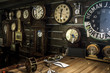 © ASHOK    SINHA - Interior of clock repair shop in New York City
