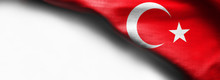 Turkey Flag On White Background