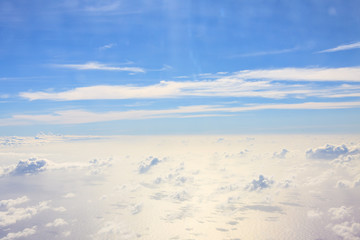 Clouds and sky on a clear day moon