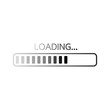 Progress loading bar. Loading icon. Vector illustration