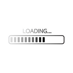 Progress loading bar. Loading icon. Vector illustration