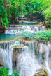 canvas print picture Landscape Huai Mae Kamin waterfall
