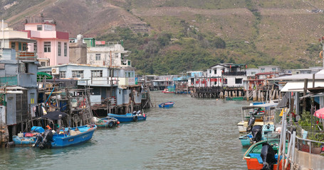 Canvas Print - Hong Kong old fishing village