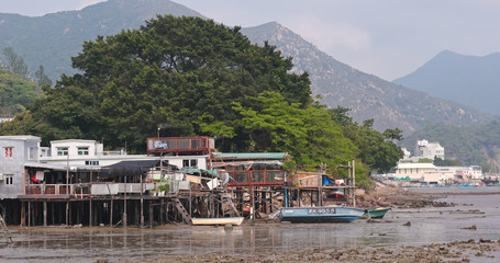 Canvas Print -  Hong Kong old fishing village