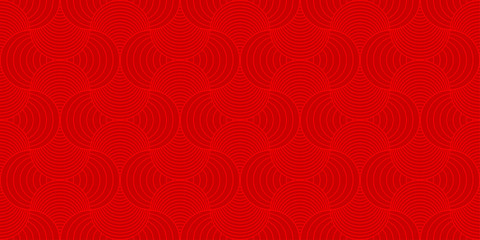 Background pattern seamless red luxury round rectangle circle abstract vector design. Chinese New Year background