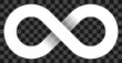 © visart - infinity symbol white - simple with transparency eps 10 - isolated - vector
