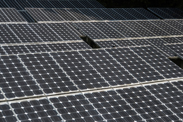 Wall Mural - Closeup of solar panel