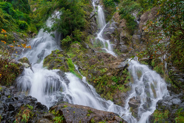  Waterfall in deep rain forest jungle (Krok E Dok Waterfall Saraburi) Thailand