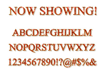 Wall Mural - goldalphabet letters isolated