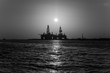 Oil Rig at late evening - Texas, USA