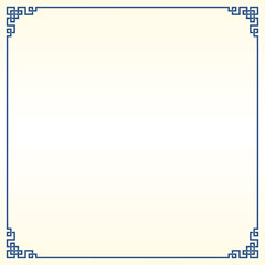 Traditional Chinese Blue Porcelain And White Jade Colors Background, The Great Wall Frame 