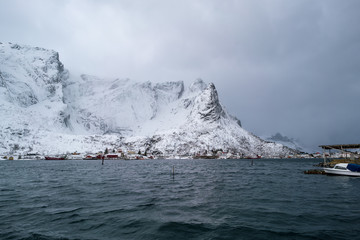 Wall Mural - Panorama of the Norwegian village