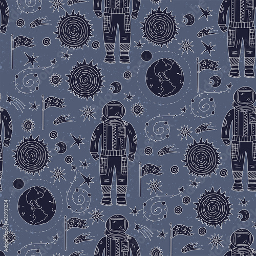 bezszwowy-wektoru-wzor-z-kosmosem-doodle-ilustracje-recznie-rysowane-elementy-galaxy
