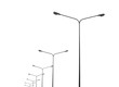 © Win Nondakowit - street lightting poles isolated on white