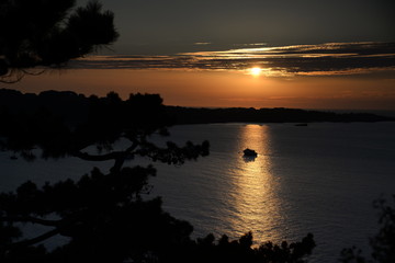 Wall Mural - Abend bei Perros-Guirec, Bretagne