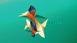 © antishock - Abstract background - geometric origami style shape composition, triangular low poly design concept. Colorful trendy minimalistic illustration