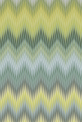 Wall Mural - Chevron green foliage grass summer spring zigzag wave pattern abstract art background trends