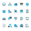 © Stoyan Haytov - Connection, communication and network icons - vector icon set