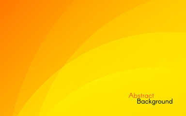 Canvas Print - orange background. abstract sunny design. yellow and orange waves. bright backdrop for banner, poste