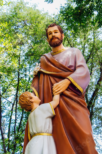 Fotomural Saint Joseph and the Infant Jesus outside Saint Joseph Catholic Church, Ayutthay
