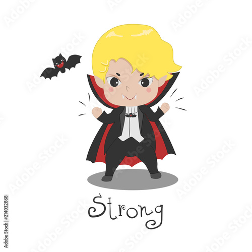 Cute Vampire Dracula Cartoon Fun Character Design In Happy Halloween Concept Vector Illustration Stock Vector Adobe Stock Cute Vampire Dracula Cartoon Fun Character Design In Happy Halloween Concept Vector Illustration Stock Vector Adobe Stock