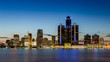 © Kyle Stopczynski - Detroit, Michigan skyline at dusk shot from Windsor, Ontario