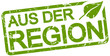 green stamp with text from the region