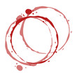 circular watermark paint wine