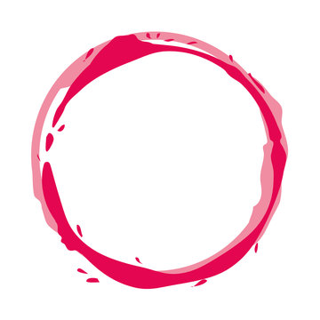 circular watermark paint wine