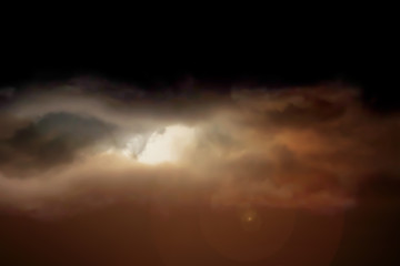 Wall Mural - abstract blur backgrounds of storm clouds and heavy rain storm on twilight tropical sky.