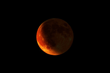 eclipse of the moon, composite image taken through a telescope. my astronomy work.