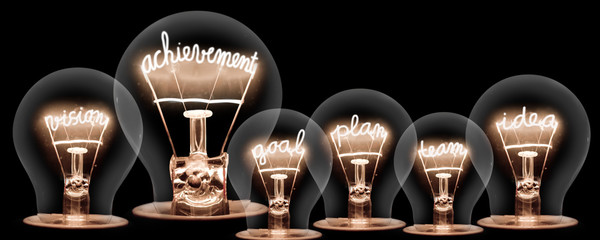 Wall Mural - Light Bulbs Concept