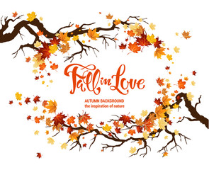Wall Mural - nature fall template