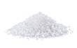 heap of salt isolated on white background.
