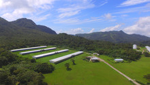 Aerial View Of Poultry Houses In The Mountains Of Central Panama