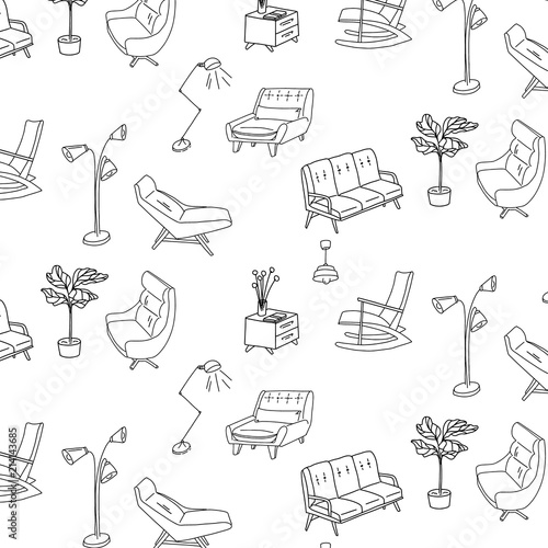 60s style sofa