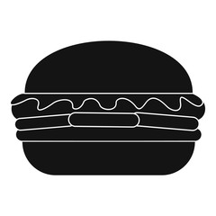 Poster - Fresh burger icon. Simple illustration of fresh burger vector icon for web design isolated on white background