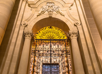 Wall Mural - Cathedral of Syracuse entrance